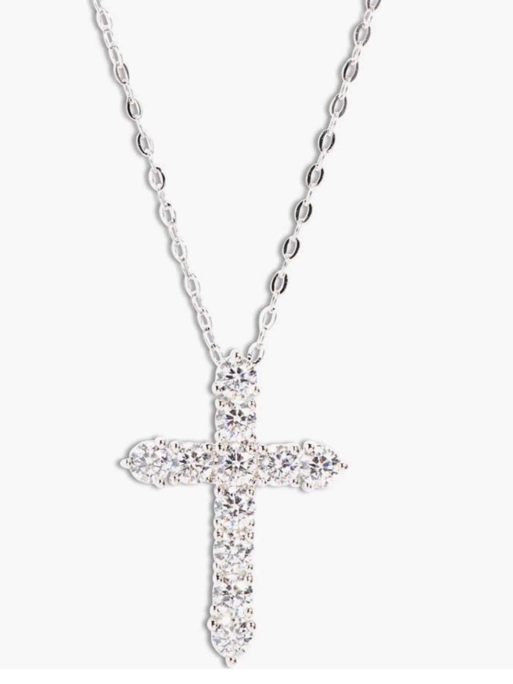 Nadri Cubic Zirconia Cross Necklace